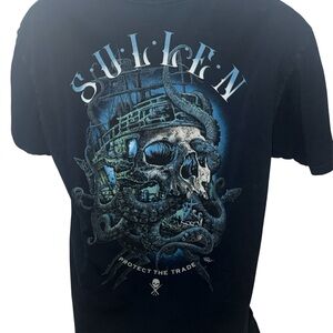 Sullen Art Collective Protect The Trade Skull Octopus Graphic T-Shirt Men’s XL